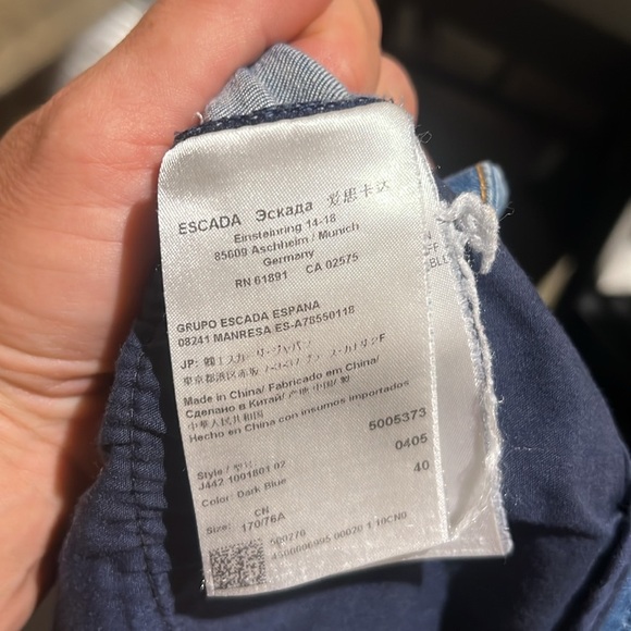 ESCADA Sport Kristy Jeans Size 14-16 - Picture 5 of 5